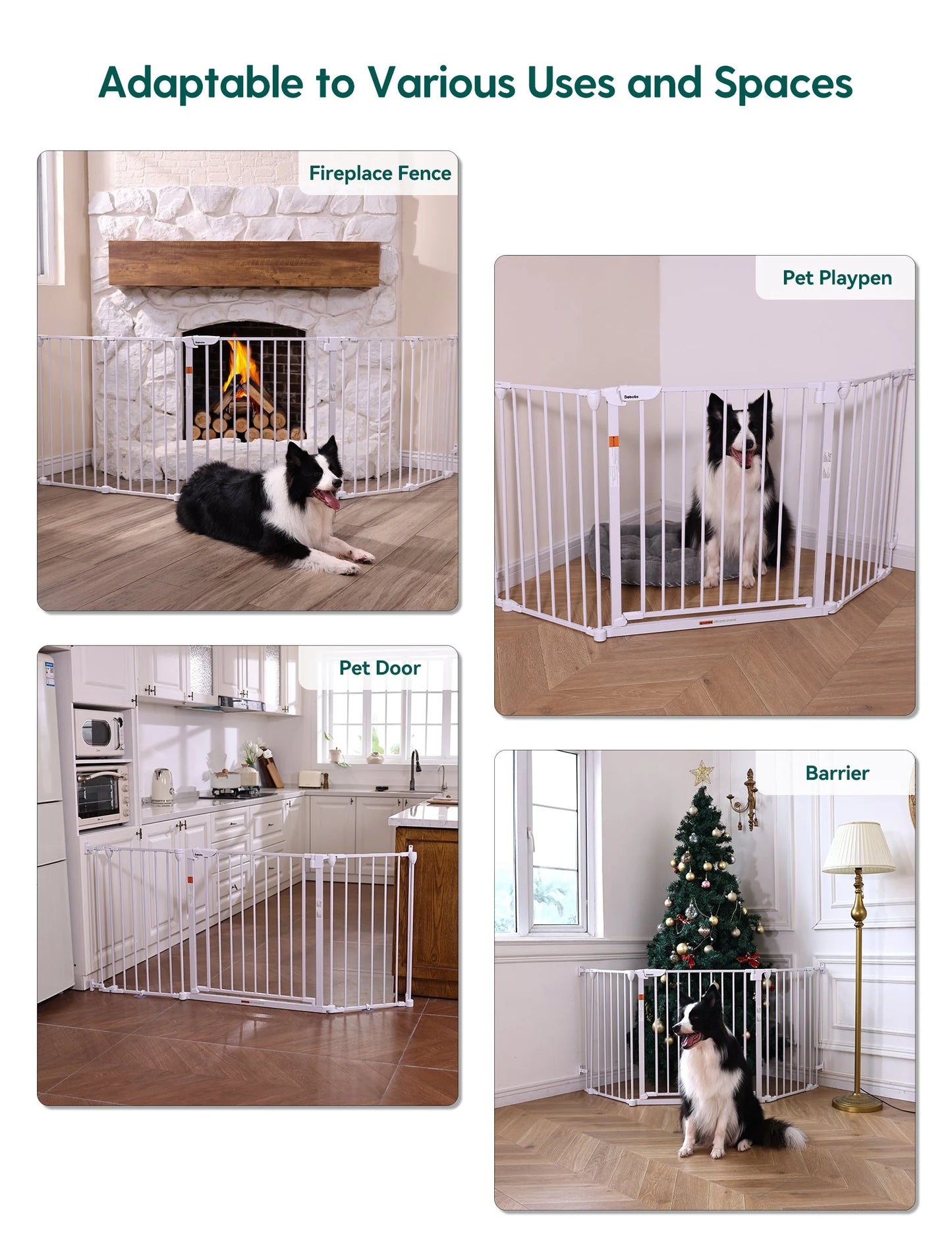 Babelio AdaptiZone | Extra Wide Safety Gate for Irregular Spaces