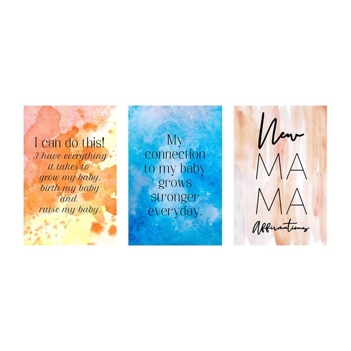 The Spoiled Mama Pregnancy Affirmation Cards - Daily Encouragement for Expecting Moms