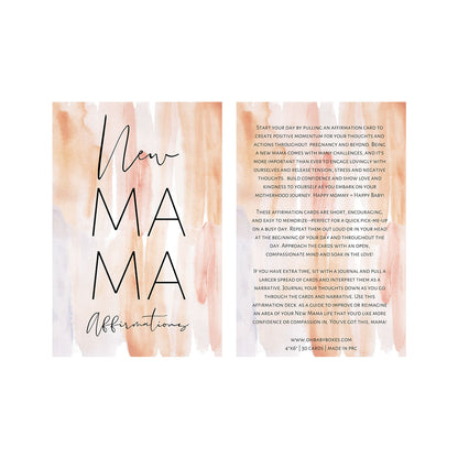 The Spoiled Mama Pregnancy Affirmation Cards - Daily Encouragement for Expecting Moms