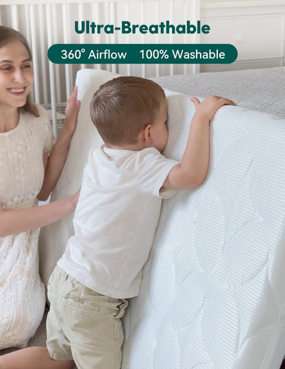 Babelio Air Nest | Ultra-Breathable 100% Washable Crib Mattress