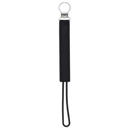Three Little Tots Classic Black All Silicone One Piece Pacifier Clip