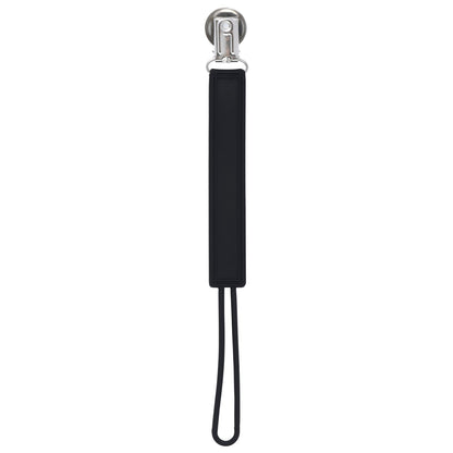 Three Little Tots Classic Black All Silicone One Piece Pacifier Clip