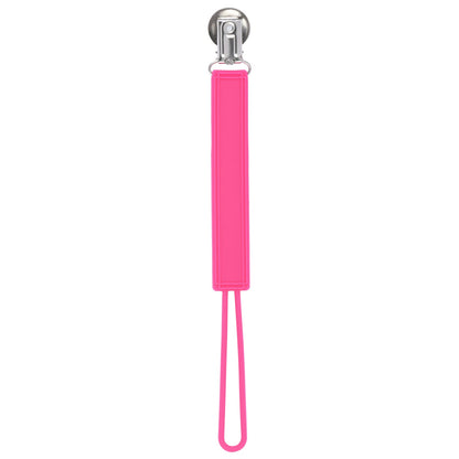 Three Little Tots Classic Hot Pink Barbie All Silicone One Piece Pacifier Clip