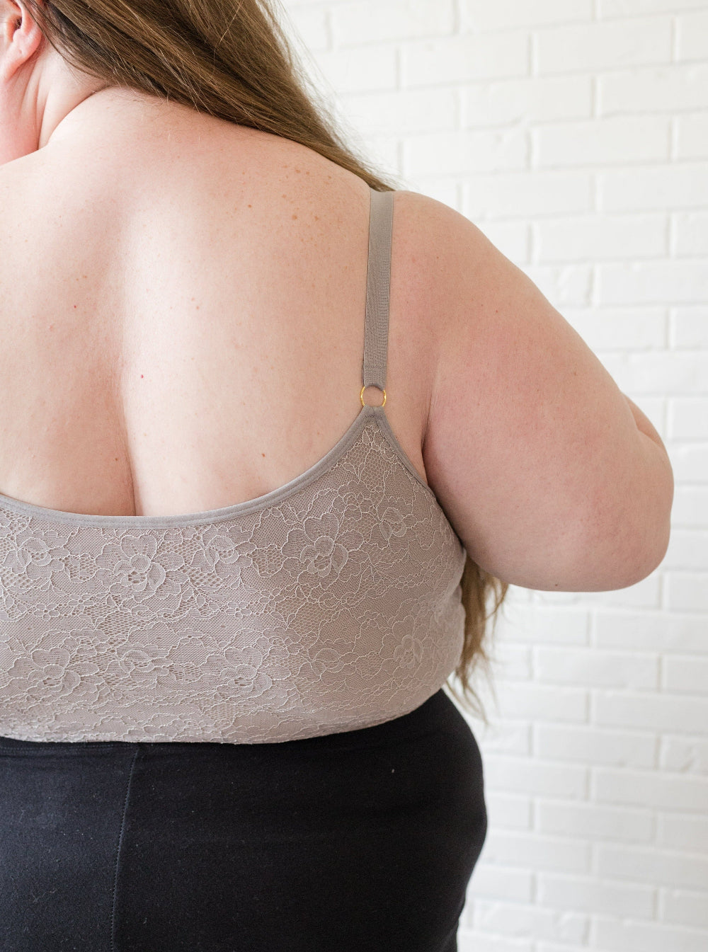 Davin & Adley [LACE BACK] Amelia Pumping & Nursing Crop Cami