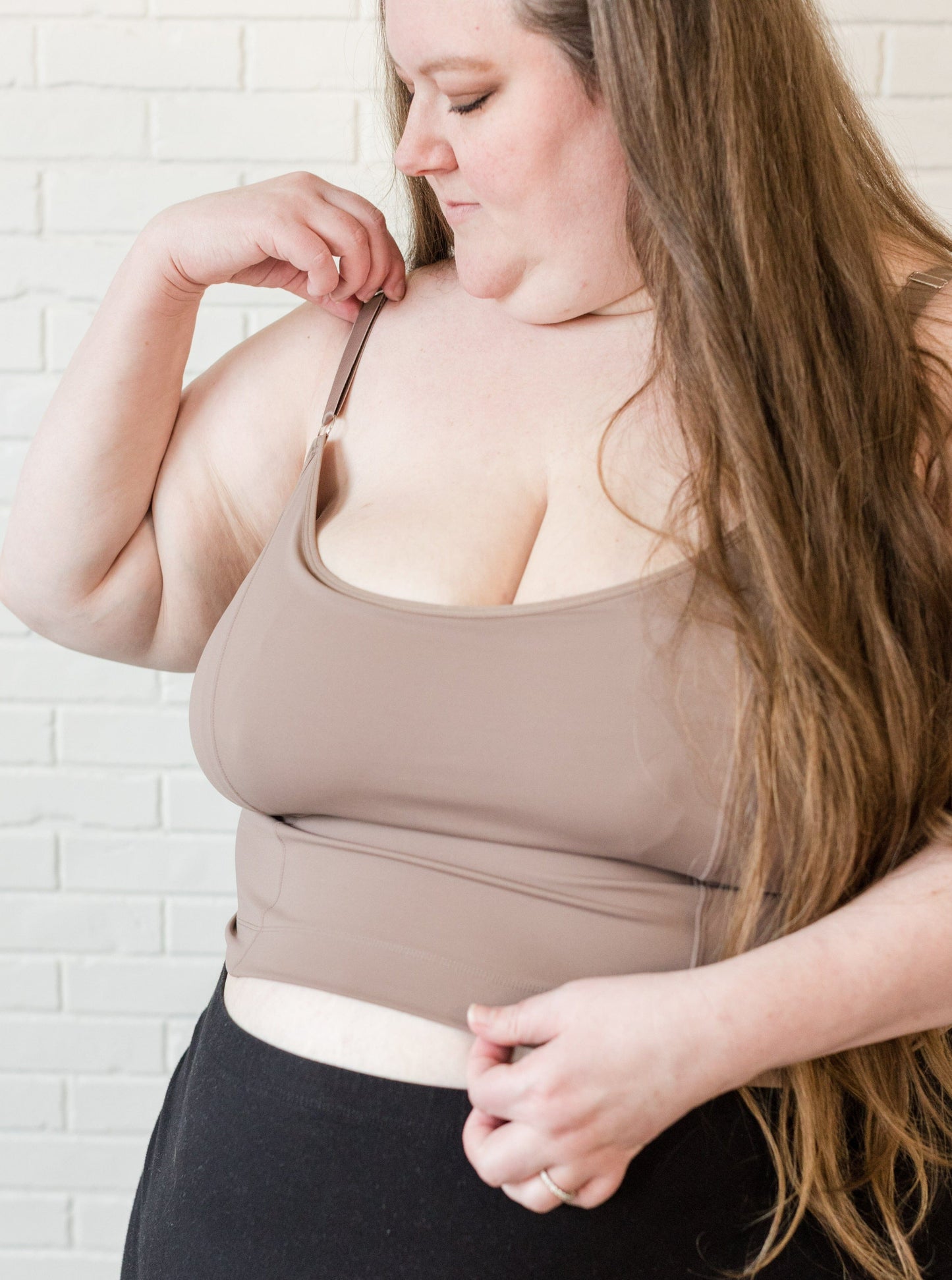 Davin & Adley [LACE BACK] Amelia Pumping & Nursing Crop Cami