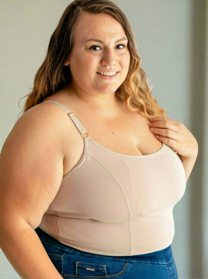 Davin & Adley [LACE BACK] Amelia Pumping & Nursing Crop Cami