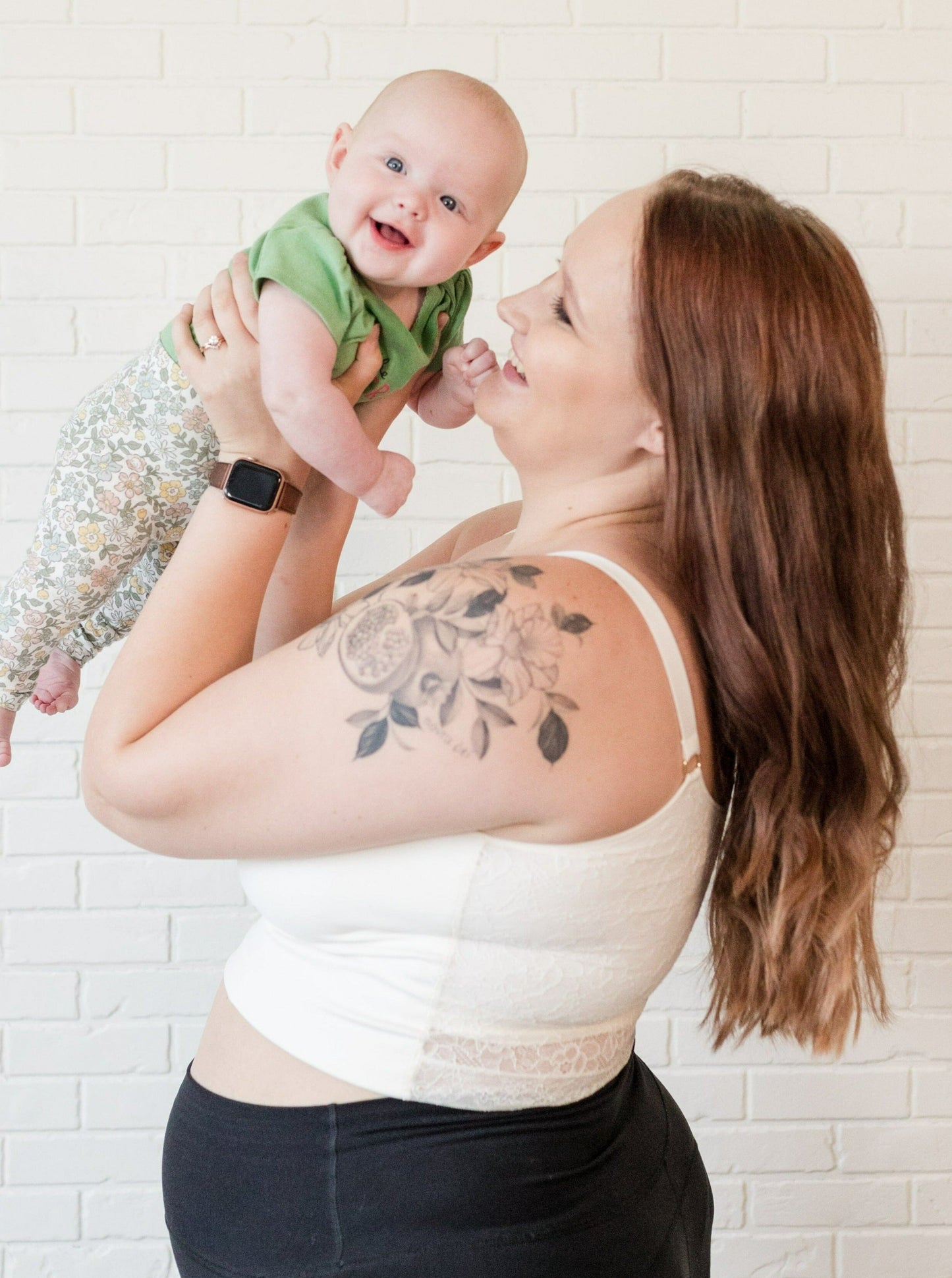 Davin & Adley [LACE BACK] Amelia Pumping & Nursing Crop Cami