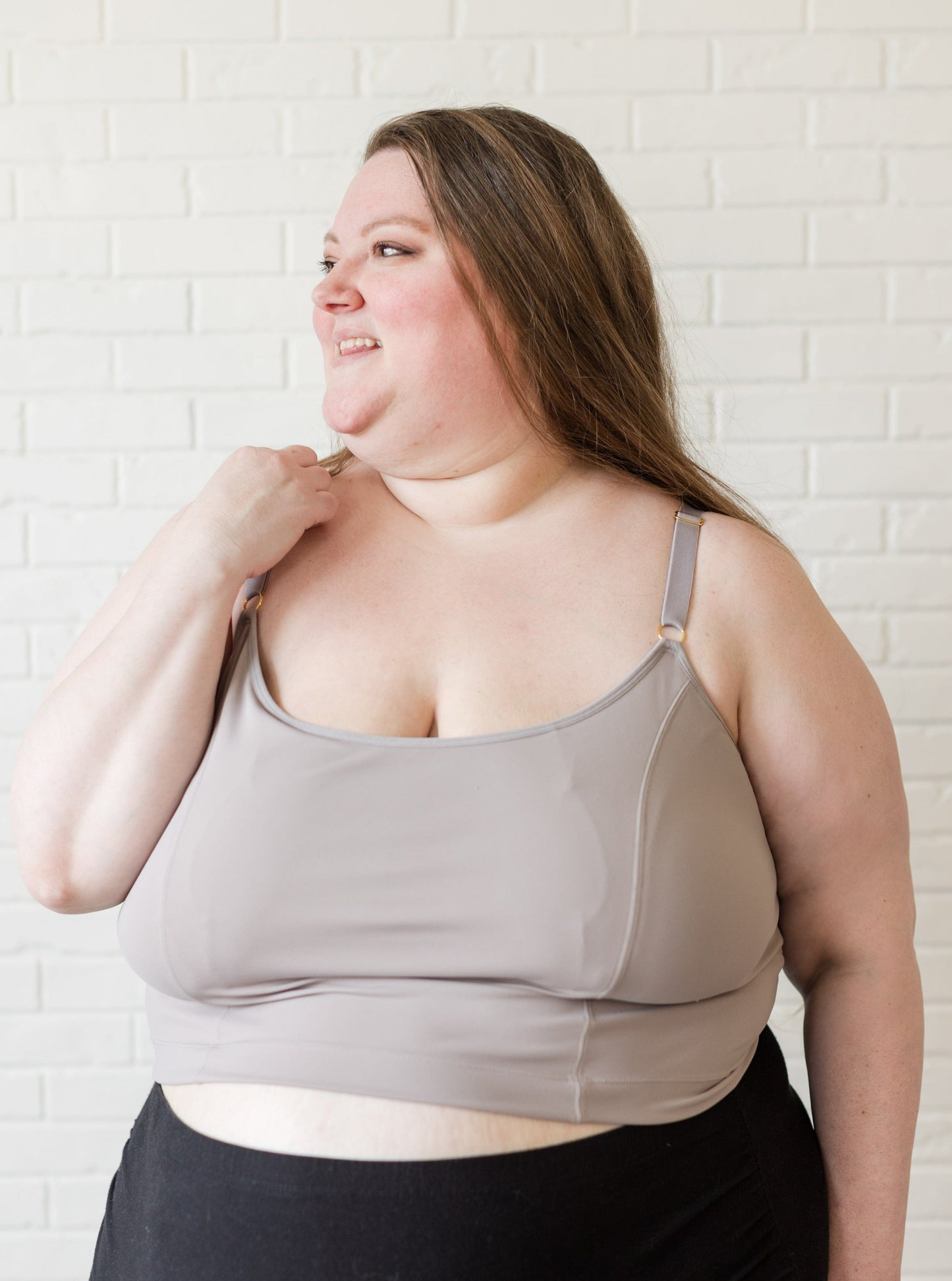 Davin & Adley [LACE BACK] Amelia Pumping & Nursing Crop Cami