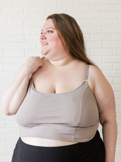 Davin & Adley [LACE BACK] Amelia Pumping & Nursing Crop Cami