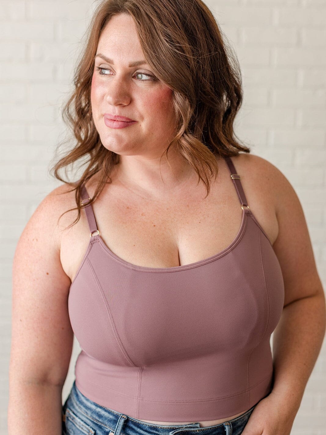 Davin & Adley [LACE BACK] Amelia Pumping & Nursing Crop Cami