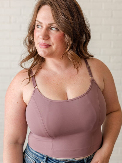 Davin & Adley [LACE BACK] Amelia Pumping & Nursing Crop Cami