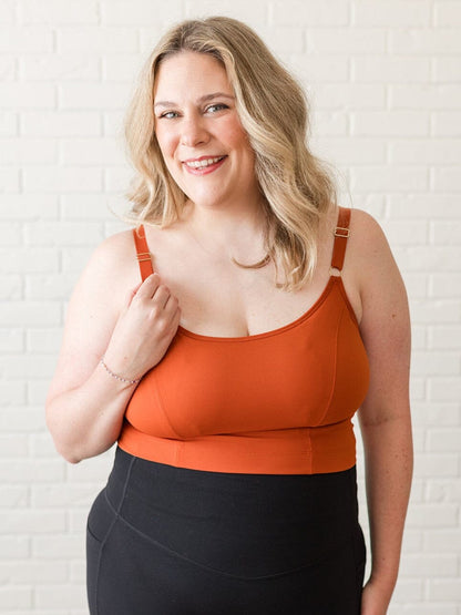 Davin & Adley [LACE BACK] Amelia Pumping & Nursing Crop Cami