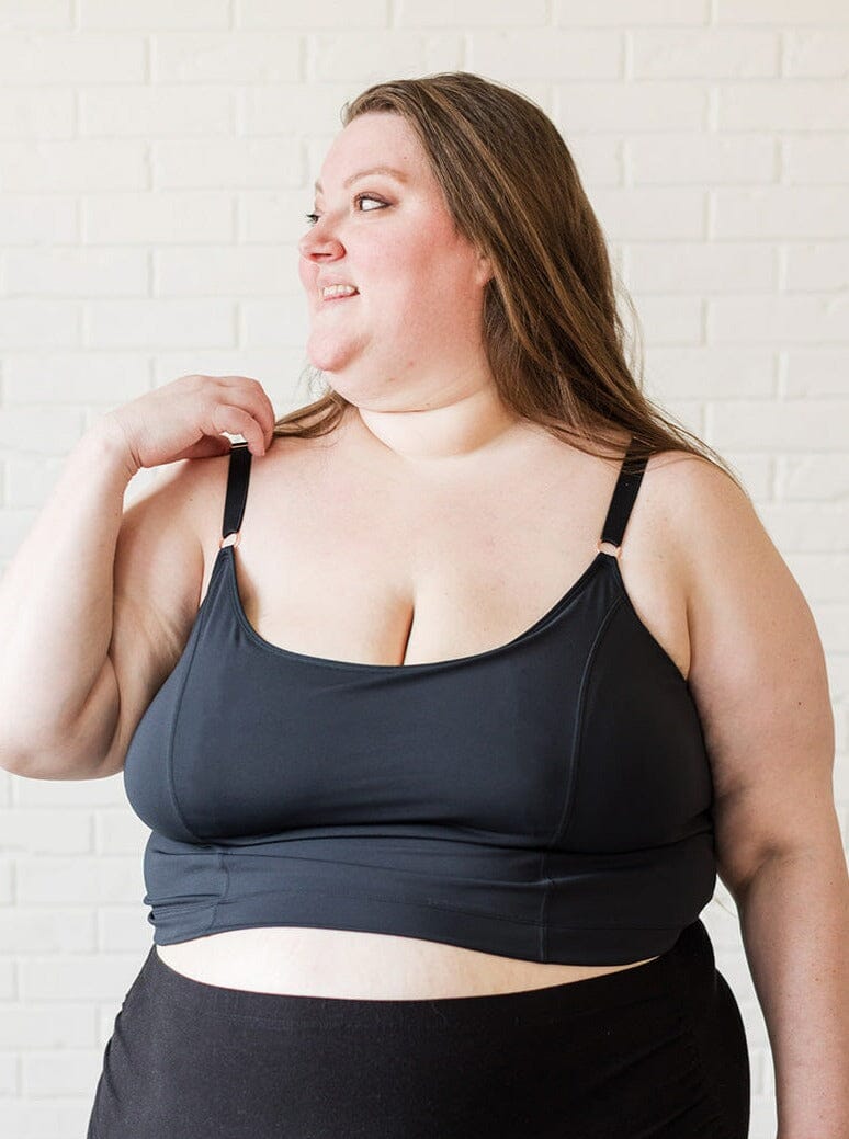 Davin & Adley [LACE BACK] Amelia Pumping & Nursing Crop Cami