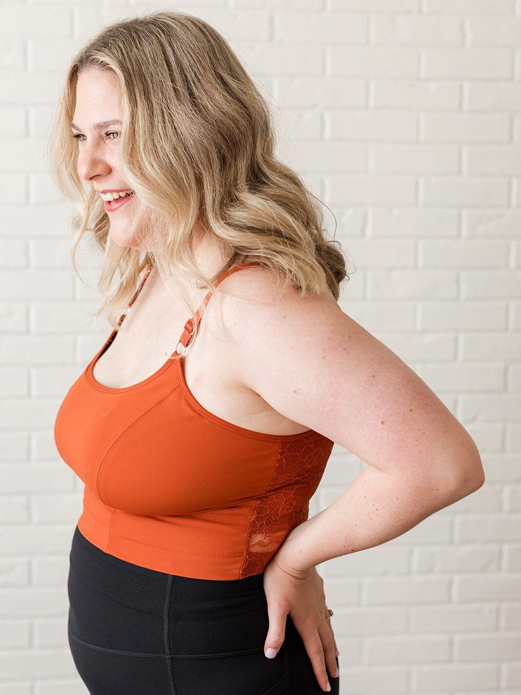 Davin & Adley [LACE BACK] Amelia Pumping & Nursing Crop Cami