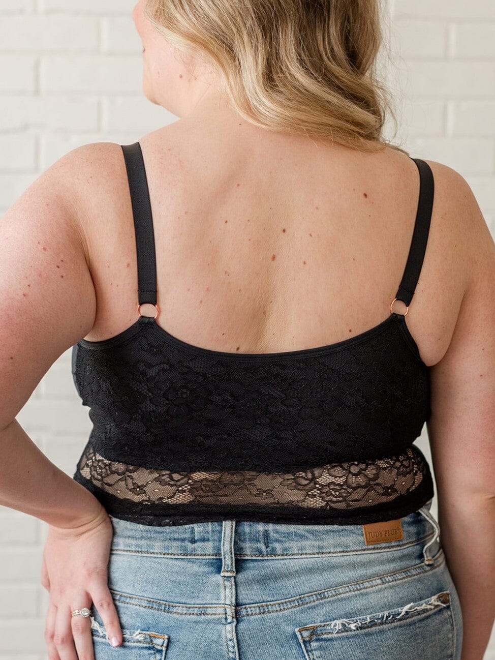 Davin & Adley [LACE BACK] Amelia Pumping & Nursing Crop Cami