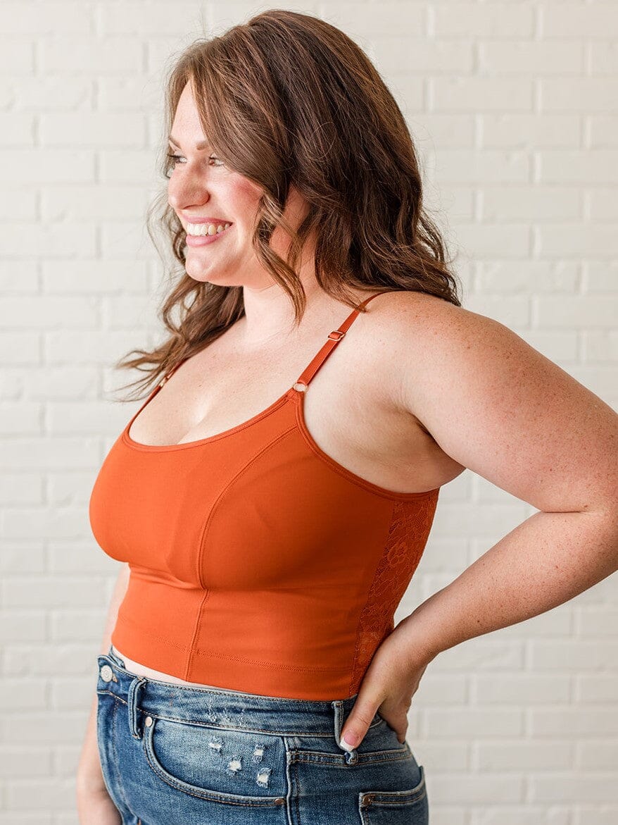 Davin & Adley [LACE BACK] Amelia Pumping & Nursing Crop Cami