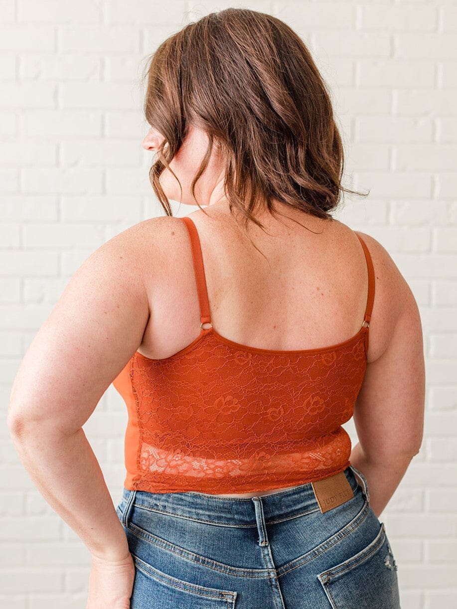 Davin & Adley [LACE BACK] Amelia Pumping & Nursing Crop Cami