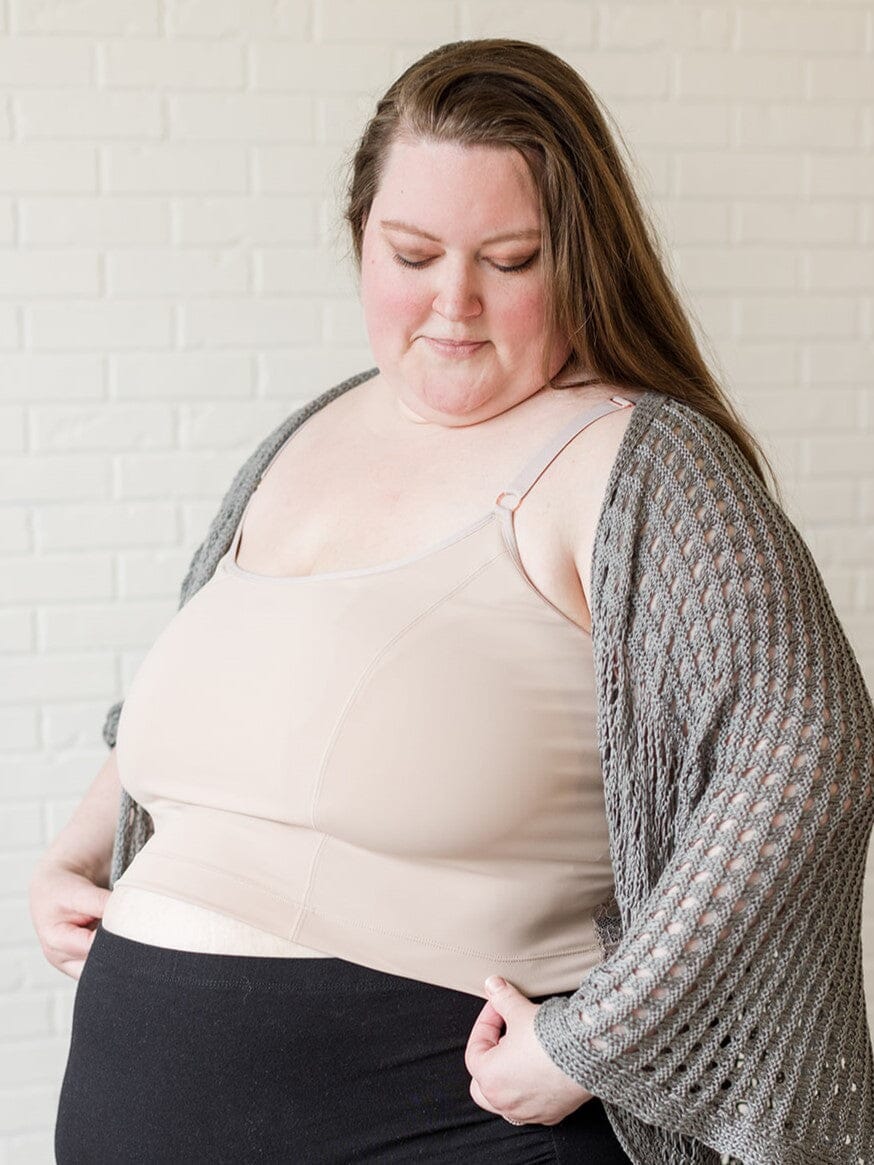Davin & Adley [LACE BACK] Amelia Pumping & Nursing Crop Cami