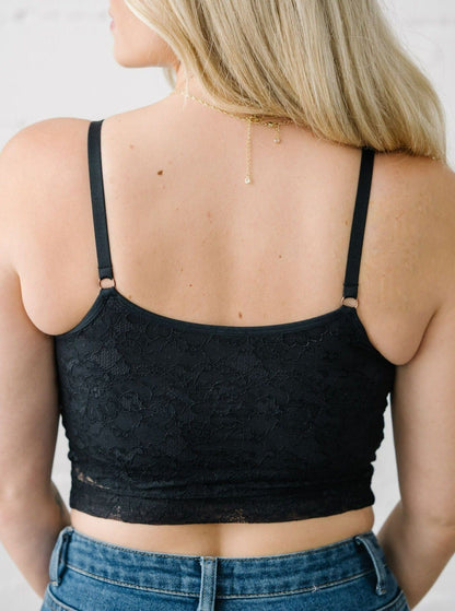 Davin & Adley [LACE BACK] Amelia Pumping & Nursing Crop Cami