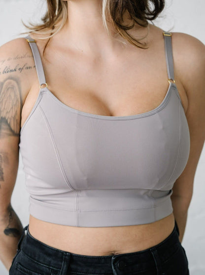 Davin & Adley [LACE BACK] Amelia Pumping & Nursing Crop Cami
