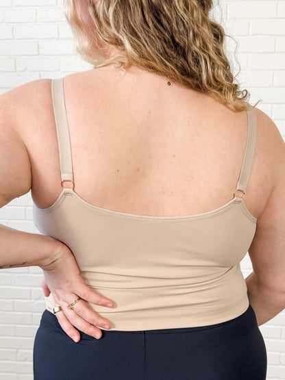 Davin & Adley [SOLID BACK] Amelia Pumping & Nursing Crop Cami