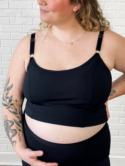 Davin & Adley [SOLID BACK] Amelia Pumping & Nursing Crop Cami