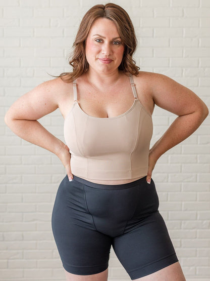 Davin & Adley [SOLID BACK] Amelia Pumping & Nursing Crop Cami