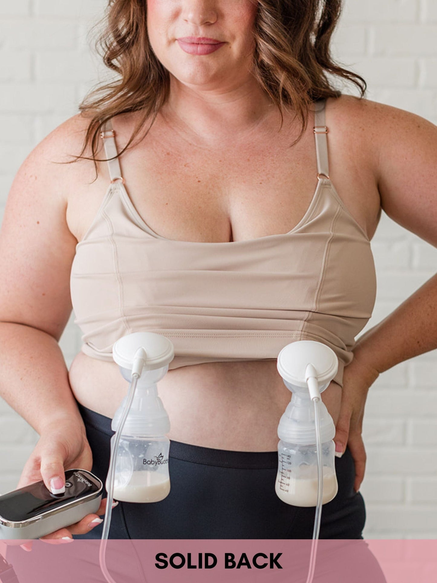 Davin & Adley [SOLID BACK] Amelia Pumping & Nursing Crop Cami