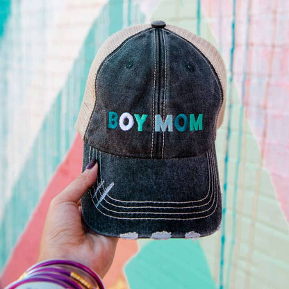 Boy Mom Multicolored Trucker Hat