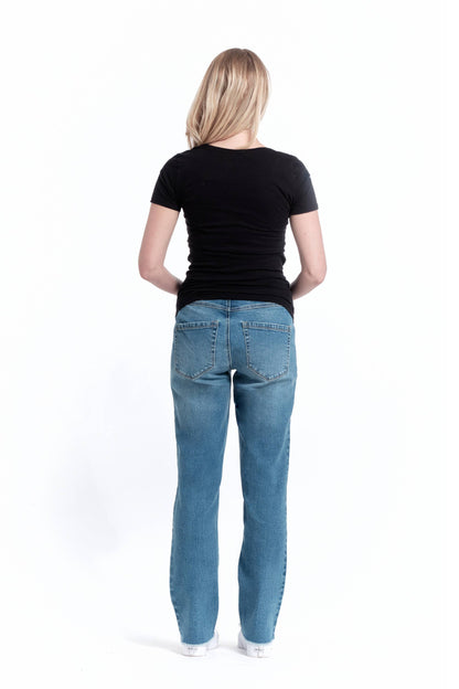 Maternity Straight Leg Jean w/ Bellyband