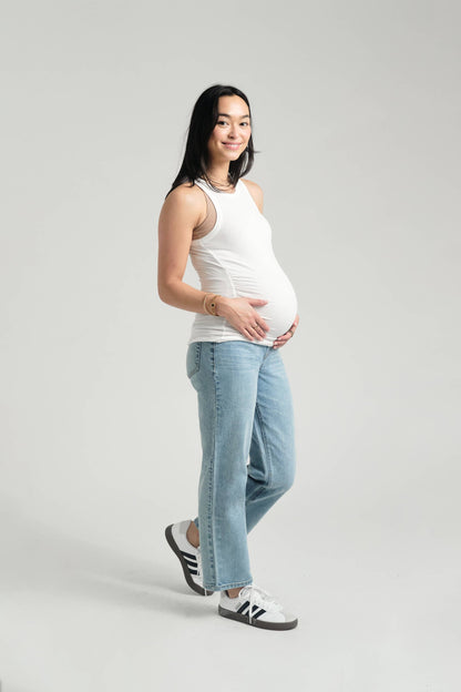 Maternity 28" Dad Jean w/ Bellyband
