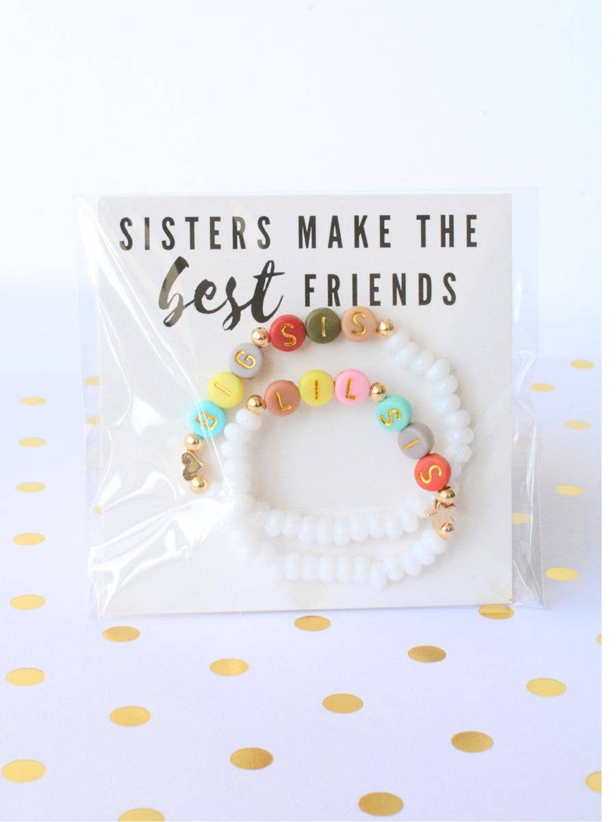 Big Sis Lil Sis Best Friends Bracelet Set
