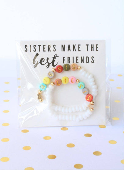Big Sis Lil Sis Best Friends Bracelet Set