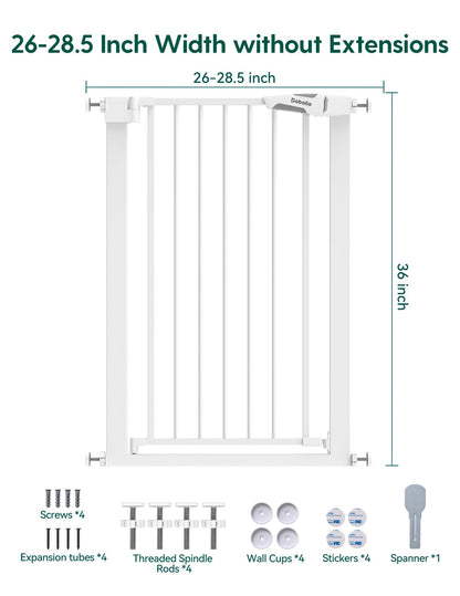 Babelio PressGuard C5 | Narrow Baby Gate for Small Spaces