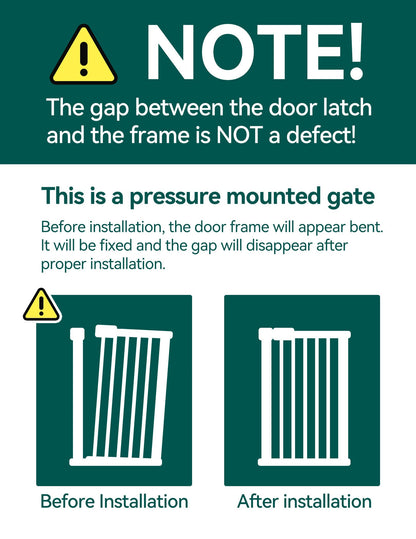 Babelio PressGuard C5 | Narrow Baby Gate for Small Spaces