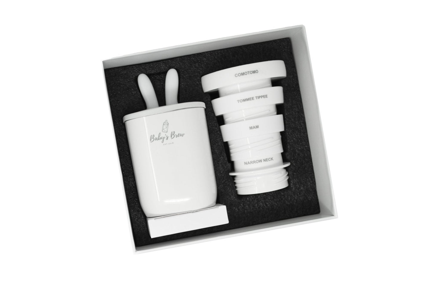 The Baby's Brew 3.0 Portable Bottle Warmer Adapter Set (Warmer + Four Adapters)