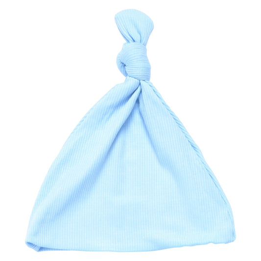 Three Little Tots Baby Blue Ribbed Hat