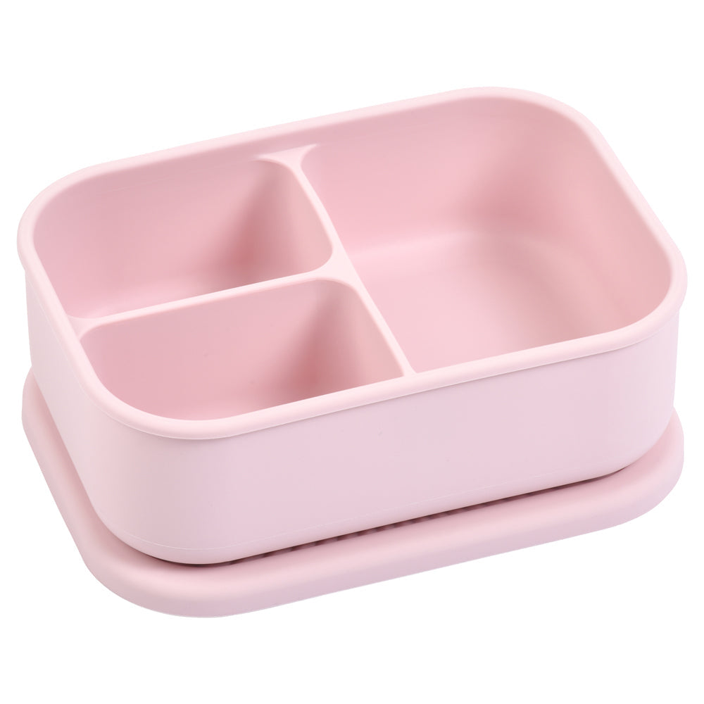 Three Little Tots Ballet Pink Silicone Bento Box