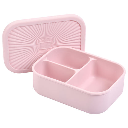 Three Little Tots Ballet Pink Silicone Bento Box