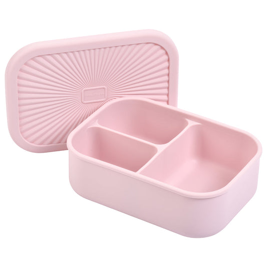 Three Little Tots Ballet Pink Silicone Bento Box