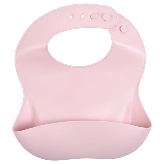 Three Little Tots Ballet Pink Silicone Bib