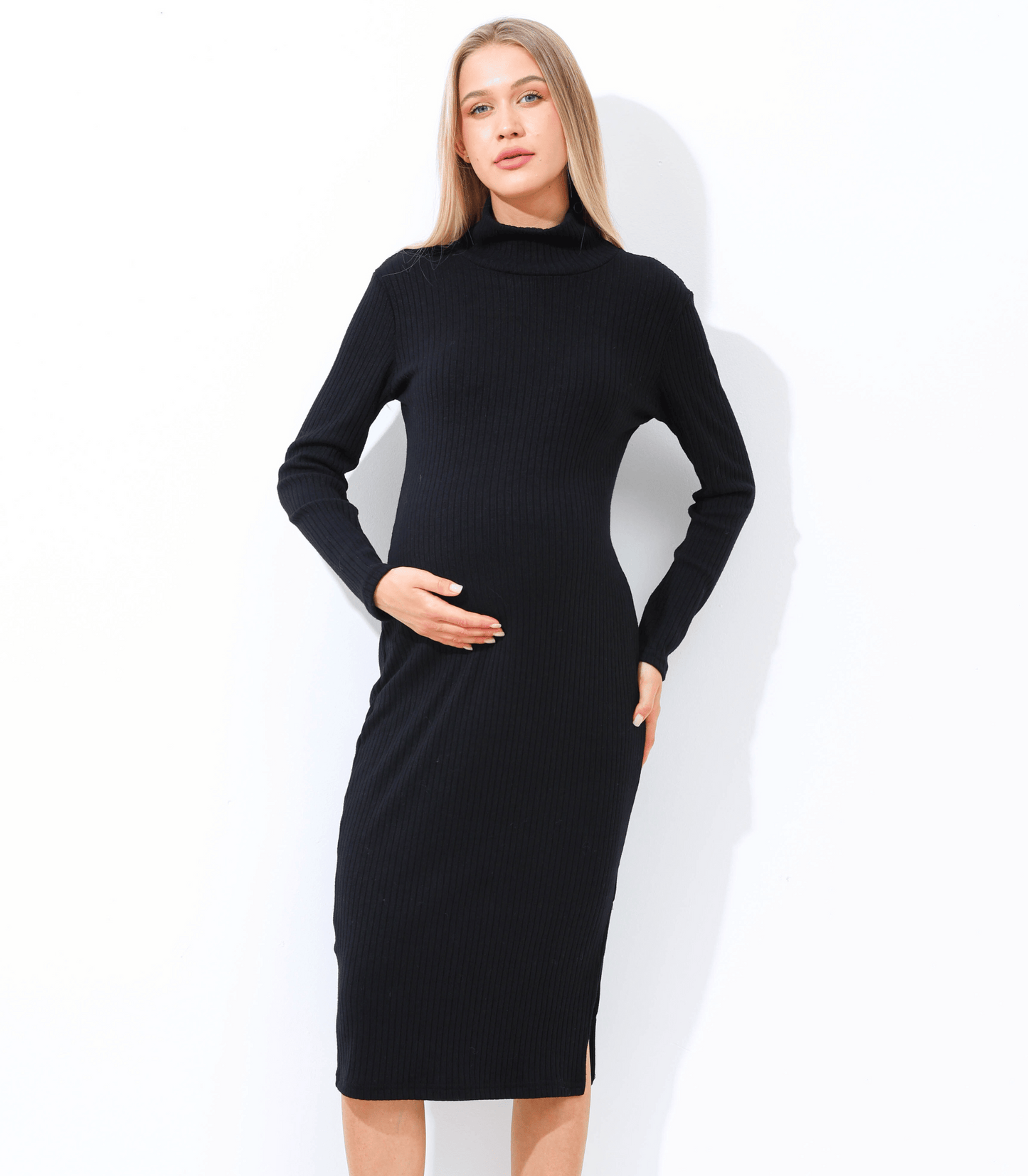 Turtleneck Sweater Dress