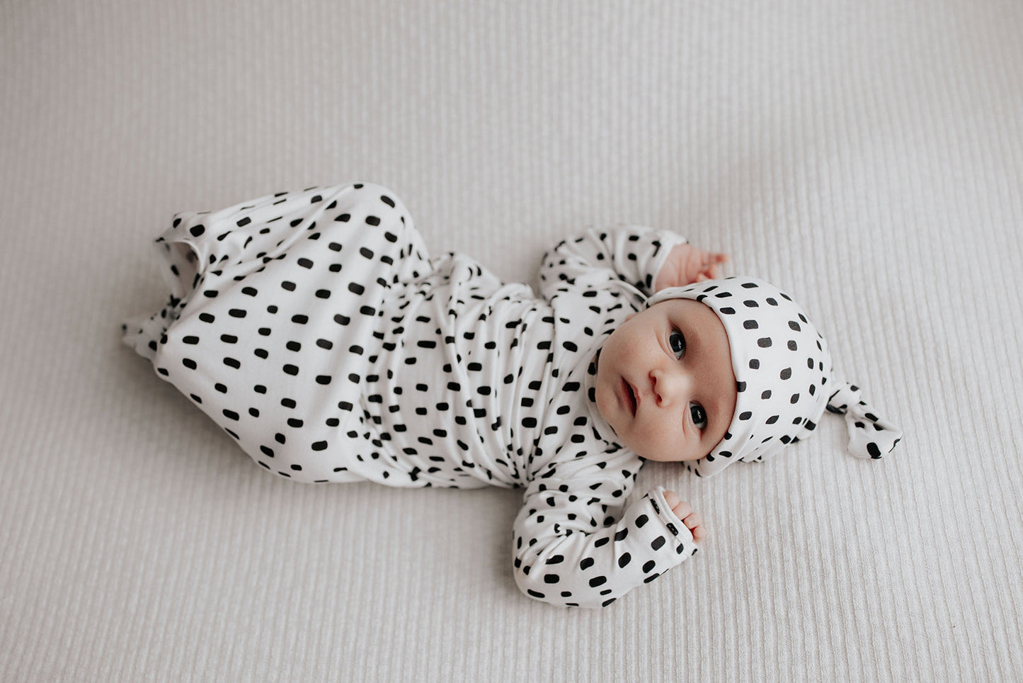 Three Little Tots Polka Dot Newborn Hat