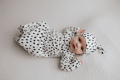 Three Little Tots Polka Dot Newborn Hat