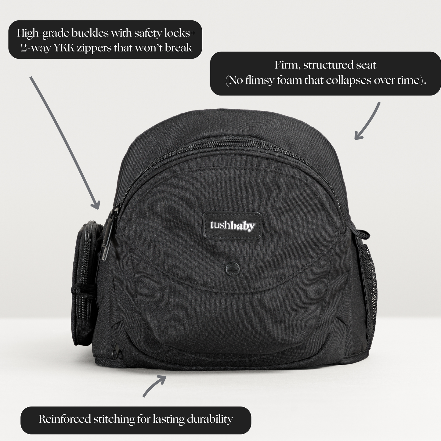 Tushbaby Hip Carrier - Ergonomic Baby Carrier & Hip Seat
