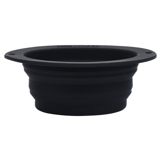 Three Little Tots Black Collapsible Bowl for Travel or Home