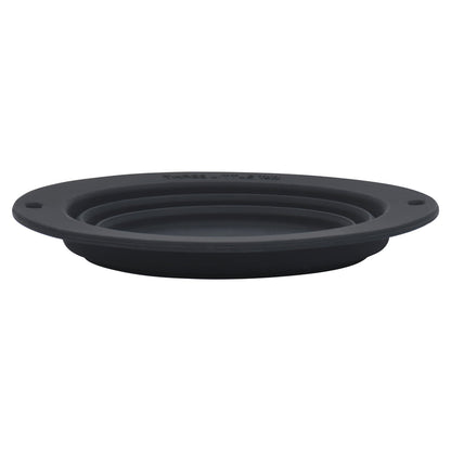 Three Little Tots Black Collapsible Bowl for Travel or Home