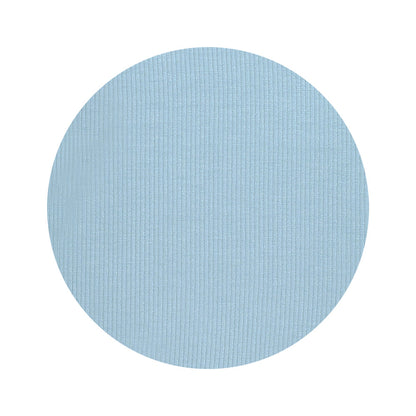 Three Little Tots Blue Bird Ribbed Knotted Newborn Baby Gown