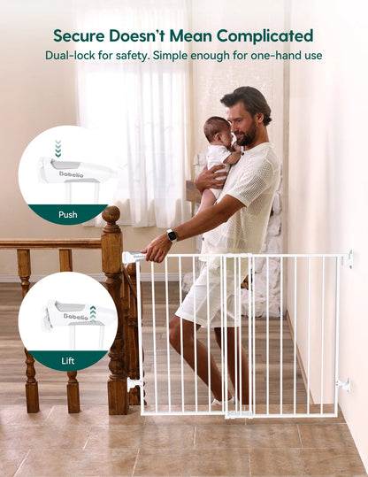 Babelio Boundless B17 | No-Trip Hardware-Mounted Baby Gate