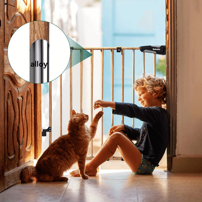 Babelio Boundless B17 Wood Pattern | Safety Baby Gate for Stairs